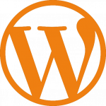 Wordpress logo orange