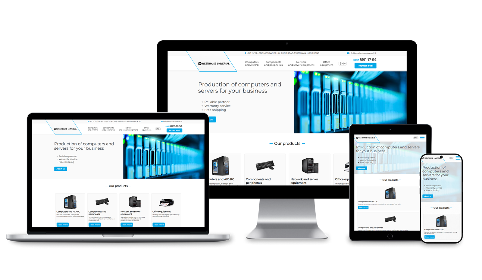Кейс по разработке Landing Page для гонконгского производителя компьютеров