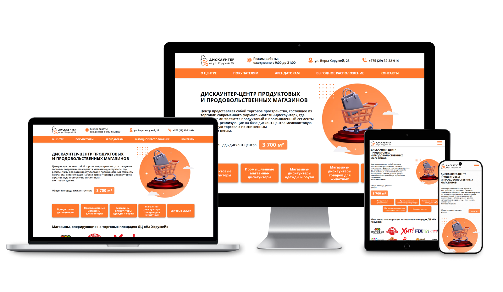 Кейс по разработке лендинга для дискаунтер-центра